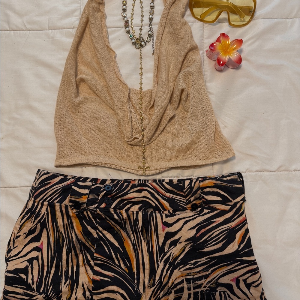 Zebra Print Skirt